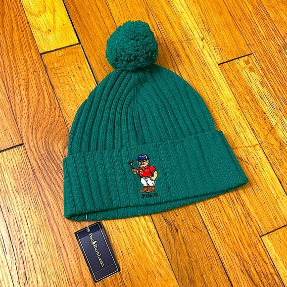 🧸 RARE POLO RALPH LAUREN BEAR BEANIE
